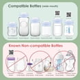 thumbnail image 2 of Botella Maymom Avent con tapas de rosca, 6 unidades, azules, 2 of 9