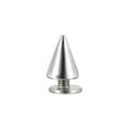 thumbnail image 5 of 7x9mm Screw Back Stud Rivets Spikes Zinc Alloy Silver Tone 50 Sets, 5 of 5