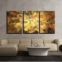 wall26 - 3 Piece Canvas Wall Art - Abstract Backround Handmade Oil Painting on Canvas - Modern Home Art Stretched and Framed Ready to Hang - 24"x36"x3 Panels
