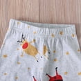 thumbnail image 5 of Conjunto de 2 piezas de camiseta y pantalones de Papá Noel de manga larga para niños y niñas, ropa con estampado de bebé, 5 of 5
