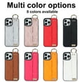 thumbnail image 6 of Fashion ring holder leather phone case for Samsung S24 ultra S23 plus S22 s24plus wrist strap shockproof cover, 6 of 9
