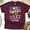 Maroon, variant on Oh Honey I Am That Nurse T-Shirt for Women, Retro Colorful Graphic Tee, Maroon, Size 3XL