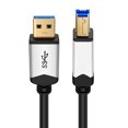 thumbnail image 2 of USB 3.0 Cable A-Male to B-Male (6 FT) Type A to B Male Premium Gold Plated SuperSpeed USB Adapter Connector Bi-Directional Extender Cord Wire Plug, 2 of 4
