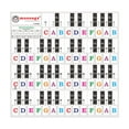 thumbnail image 1 of Riwcyla Piano Keyboard Stickers for 37/ 49/ 61/ 88 Keys Keyboards Removable Transparent Bigger Colorful Letters for Beginners Piano Learning Practice, 1 of 6