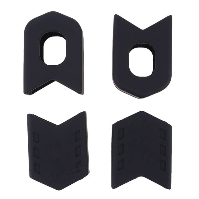 4 unids / set fundas de bielas de silicona protectores de bielas para bicicleta de montaña, bicicleta de carretera, MTB (negro)