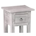 thumbnail image 2 of Sunset Trading Cottage Narrow Wood Side Table in Distressed Light Gray, 2 of 5