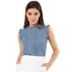 thumbnail image 1 of Blusa Elegante Allegra K Sin Mangas Vintage 1950 Gris Azulado S, 1 of 6