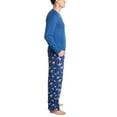 thumbnail image 3 of Muk Luks Soft Knit Matching Family Pajama Set , Navy Bl Car/Ikat, Medium, 3 of 4
