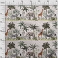thumbnail image 3 of oneOone Rayon Light Green Fabric Tropical Craft Projects Decor Fabric Printed By The Yard 56 Inch Wide, 3 of 4