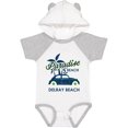 thumbnail image 3 of Inktastic Paradise Beach in Delray Beach with Palm Trees and Car Boys or Girls Baby Bodysuit, 3 of 5