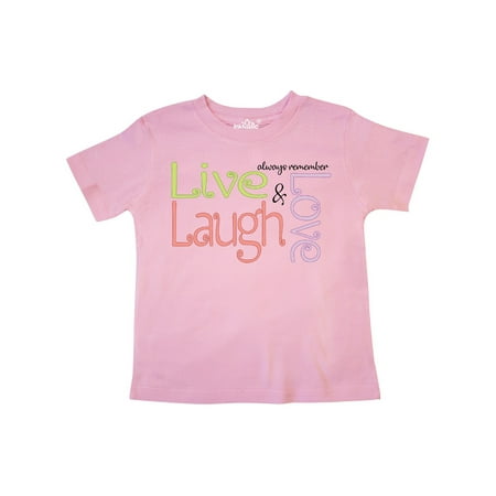 

Inktastic Live Laugh Love Gift Toddler Boy Girl T-Shirt