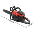 thumbnail image 2 of Gas Chainsaw, 2.2Kw Black+Red Handheld Gasoline Chain Saw, 58cc Gasoline Chainsaw For Garden Pruning, Forest Logging, Firewood Cutting, 2 of 20