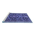 thumbnail image 2 of Ahgly Company Machine Washable Indoor Rectangle Persian Blue Traditional Area Rugs, 2' x 4', 2 of 4