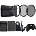 thumbnail image 1 of LP-E10 Replacement Battery + Charger + 58mm UV CPL ND Lens + Tulip Lens Hood + DSLR Grip Strap + Remote Control, 1 of 7