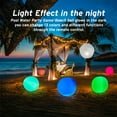 thumbnail image 2 of Lieonvis 15.7inch LED Beach Ball 16 Colors Changing Light up Pool Ball Remote Control Inflatable Beach Kickball IP68 Waterproof Glow in Dark Pool Light for Kids Adults, 2 of 9