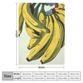 thumbnail image 4 of Pratyus Bananas Print Flannel Throw Blanket Lightweight for All Seasons 40x50in, 4 of 6