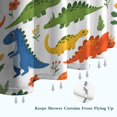 thumbnail image 6 of Colorful Dinosaur and Flower Pattern Shower Curtain 72"x72" ,Bathroom Decorative Shower Curtains Set with 12 Hooks,Modern Waterproof Washable Shower Curtain, 6 of 6