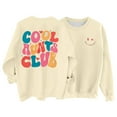 thumbnail image 3 of Fshinging Oversized Hoodie Womens Sweatshirts Cool Aunt Club Crewneck Casual Long Sleeve Letter Print Fashion Clothes, 3 of 3