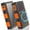 Orange, variant on Power Bank Wireless Charger 49800mAh Built in Hand Crank and 3 Cables 18W Fast Charging Power Bank 7 Outputs & 4 Inputs Solar Portable Charger, SOS/Strobe/Strong Flashlights, Compass