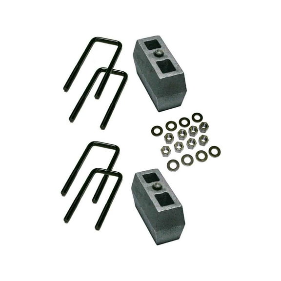 Superlift by RealTruck 4" Block Kit | Rear Lift Blocks, U-Bolts, & Hardware | 3249 | Compatible with 1988-1998 GM 1500 Pickup; 1992-1999 1500 Suburban / Blazer / Tahoe