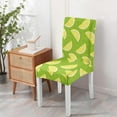 thumbnail image 4 of Set of 4 Lemon Print Dining Chair Covers Lovely Yellow Fruit Theme Washable Stretch Slipcovers Removable Polyester Protector for Modern Kitchen or Party, 4 of 7