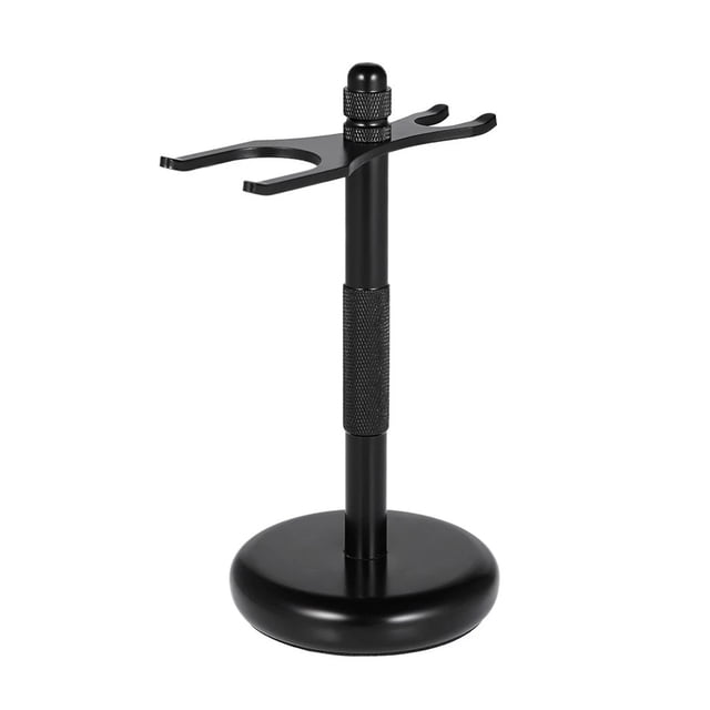 Jumpingount Soporte para maquinilla de afeitar para hombre, brocha de afeitar para hombre, soporte de aleación de Zinc, estante para maquinilla de Juegos de afeitado negro