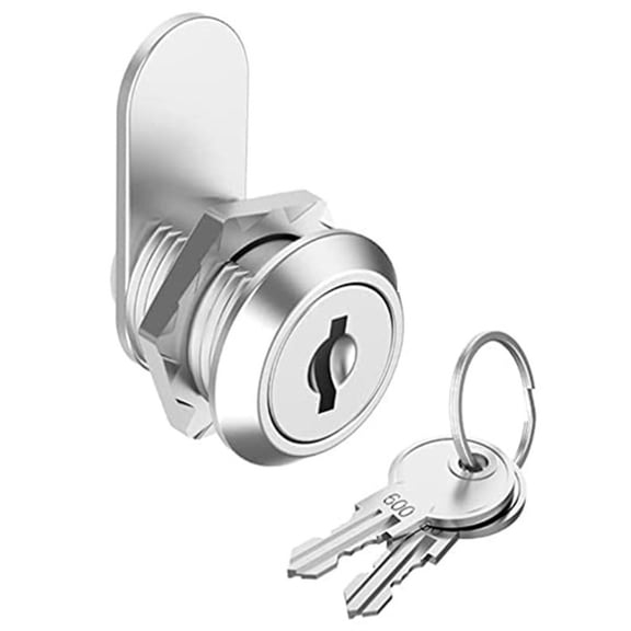 Reliable Zinc Alloy Cam Lock for Cabinet Doors and Drawers Includes 2 Keys