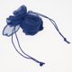 thumbnail image 5 of Bolsas De Con Cordón, Paquete De 6 Piezas Bolsas De Malla De Joyería Para Los Favores De La De Navidad Azul Colcomx Bolso de lazo, 5 of 8