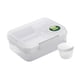 thumbnail image 2 of Caja Bento con compartimentos para preparar comidas, ideal para camping, fiestas y picnics. blanco 1650ml, 2 of 9