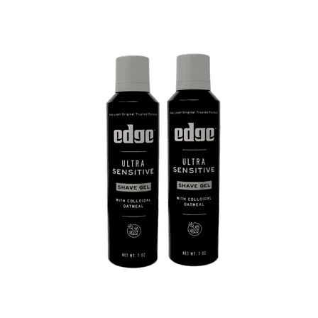 2 Pack Edge Shave Gel, Fragrance Free, Ultra Sensitive, With Oat Meal 7 Oz Each