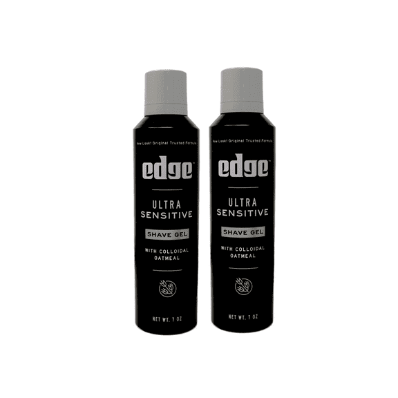Edge Ultra Sensitive Shave Gel for Men, 7oz (Pack of 2)