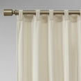 thumbnail image 6 of 510 Design Colt 2-Piece Room Darkening Poly Velvet Rod Pocket/Back Tab Curtain Panel Pair in Ivory, 37"x95", 6 of 9