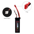 thumbnail image 2 of DLG 7.4V 2200mAh 2S 30C Burst 60C LiPO Li-Po High-Discharge Rate Powerful Battery with Dean's T Plug, 2 of 8