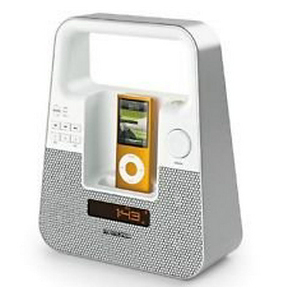 Memorex Mi2601P TagAlong Portable Boombox for iPod or iPhone White