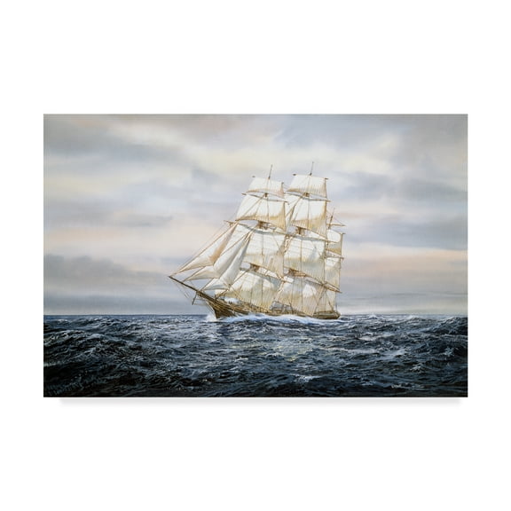 Trademark Fine Art 'Clipper Ship' Canvas Art by Jack Wemp