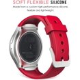 thumbnail image 4 of KOMI Watch Band Compatible with Samsung Gear S2, Soft Silicone Replacement Sport Band fit Gear S2 (SM-R720 / SM-R730 ONLY) Smart Watch, NOT FIT S2 Classic (SM-R732 & SM-R735), NOT FIT Gear Fit2, RED, 4 of 5