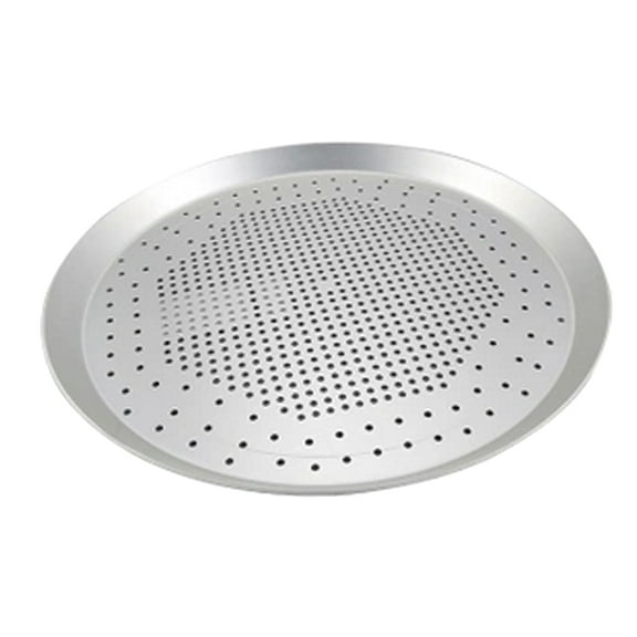 OATIPHO 1Pc Practical Aluminum Alloy Perforated Pizza Bakeware Tray Lightweight and Easy to Store