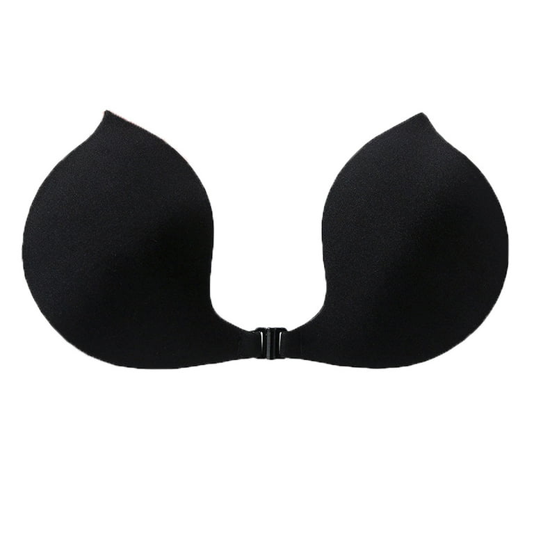 Lingerie For Women Plus Size Women Invisible Lift Sticky Bra Breathable  Strapless Front Button Bra Adhesive Push Up Silicone Bras For Wedding Party  Backless Dress 