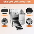 thumbnail image 6 of CO-Z  50 in Dog Grooming Tub with Nonskid Retractable Ramp for Large Dogs, Professional Dog Bathing Station, Stainless Steel Dog Washing Station with Swivel Faucet Pull Out Showerhead Storage Drawer, 6 of 9