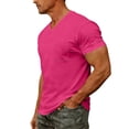 thumbnail image 6 of Mens T-Shirts Soft Pocket T Shirts for Men Short Sleeve V Neck Pink Tshirt for Men, 6 of 9