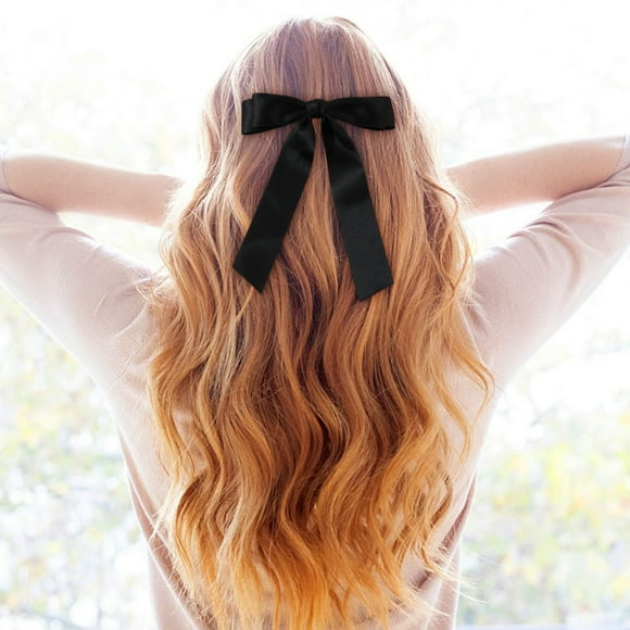 CSEONEP Big Deals Items,Hair Bow Hair Clips Christmas Bows Hair Clips for Women Cream Bow Black Bow for Hair Beige Bow Clips Hair Ribbon Bow Clips Cute Hair Accessories