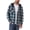 BlueBrown, variant on Men Casual Button Down Flannel Hoodies, Light Men's & Big Men's Hooded Flannel Shirt with Long Sleeves for Spring and Autumn, Single-layer without fleece, Sizes M-3XL