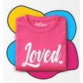 thumbnail image 3 of Shop4Ever Loved Heart Valentine's Day Toddler's Cotton T-Shirt 4T Hot Pink, 3 of 6