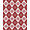 Red White Silver, Pattern 4, variant on ODIKA Festive Teens Round Fluffy Snowflake Pirate Playful Expressive for Home Office, Gaming Room, Under Desk, Non-Slip Chair-Friendly