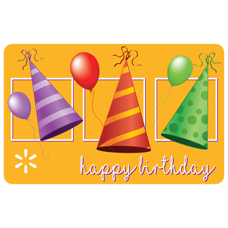 Birthday Hats Walmart eGift Card