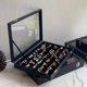 thumbnail image 3 of Caja de joyería con clip para orejas, caja de almacenamiento de gran capacidad para exhibir anillos, collares y pulseras, 3 of 5