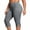 Gray, variant on Plus Size Capri Leggings for Women High Waisted Yoga Capris Side Split Stretchy Pull on Cropped Workout Pants