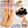 thumbnail image 2 of 6 Pares De Calcetines De Invierno Para Mujeres Lana Térmica De Cachemira Nieve Sin Costuras Dormir De Piso Tamaño Libre Calentador Botas, 2 of 4