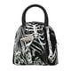thumbnail image 1 of Disketp Gothic Skull Floral Art Bolsa Térmica para Almuerzo, Lonchera con Abertura Amplia y Gran Capacidad, Organizador Reutilizable para Mujeres, Hombres y Adultos, 1 of 6