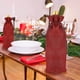 thumbnail image 5 of 12 bolsas de vino de arpillera con cordón, reutilizables para decoración de botellas de vino para bodas, fiestas, vacaciones, 16 x 36 cm, color rojo, 5 of 5